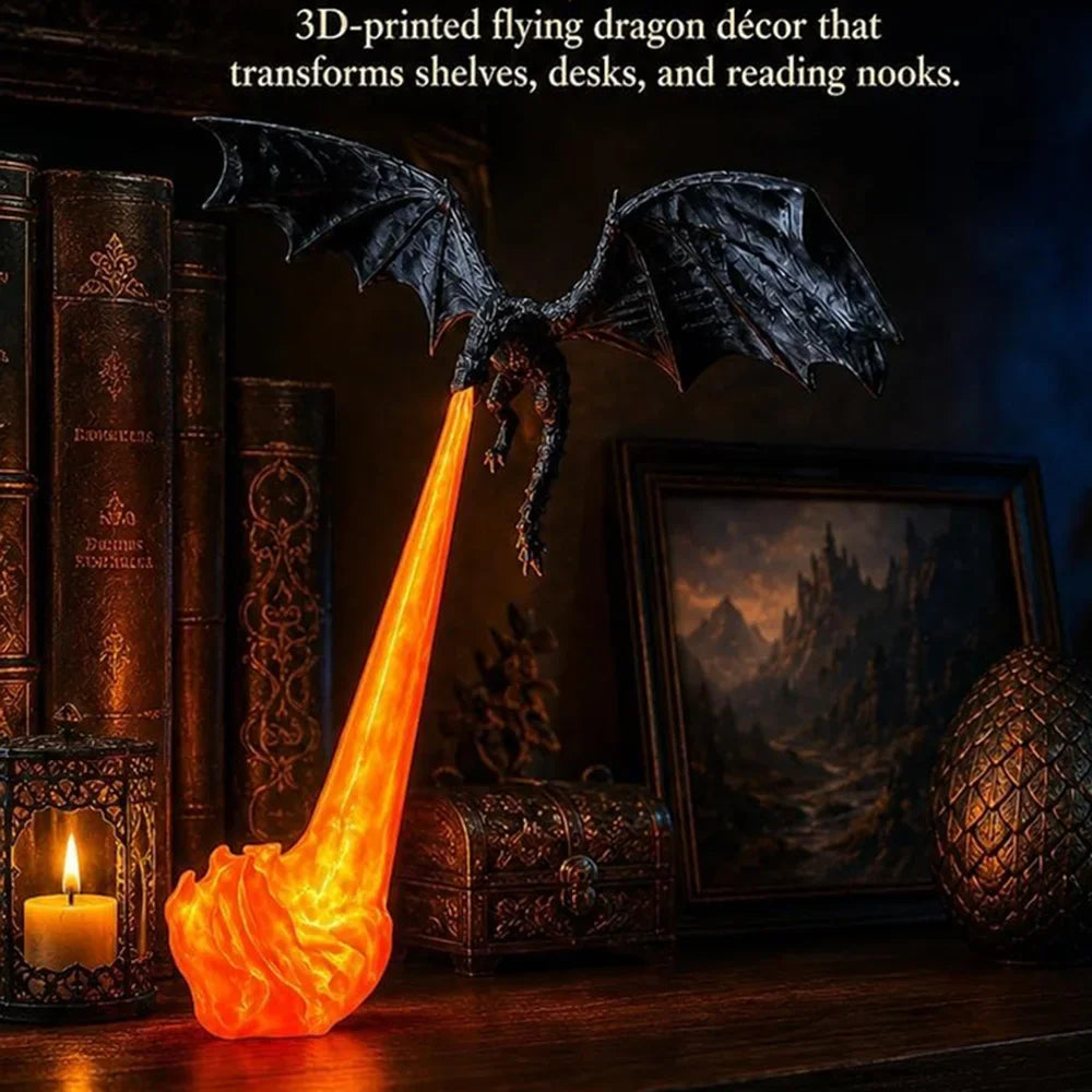 Dragon Flame Decoration 3D Dragon Flame LED