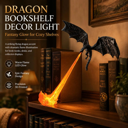 Dragon Flame Decoration 3D Dragon Flame LED